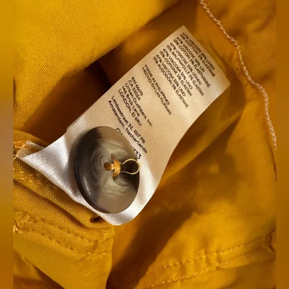 Maeve Yellow Wide Leg Pants - Picture 4 of 5